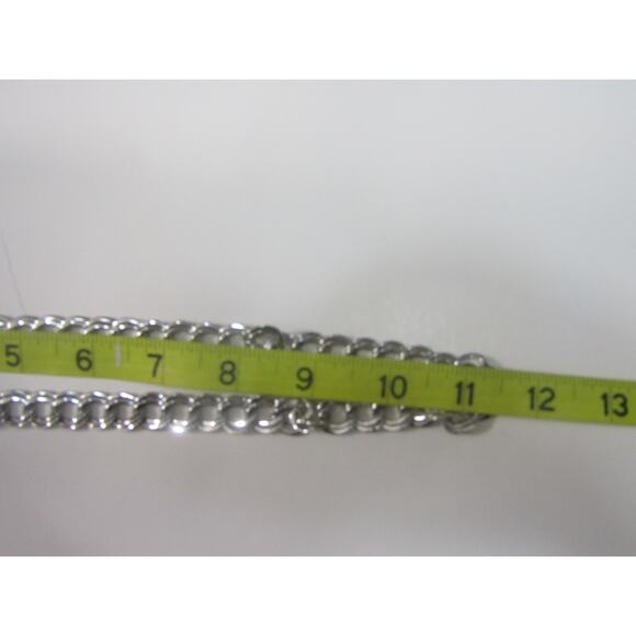 Silver Tone Chain Double Link Necklace 22" Boho Cottagecore Grunge Whimsigoth - Picture 3 of 3